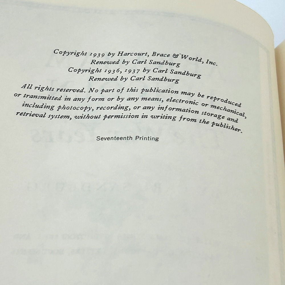 Abraham Lincoln The War Years Carl Sandburg 4 Volume Set Harcourt Brace World - Picture 4 of 11